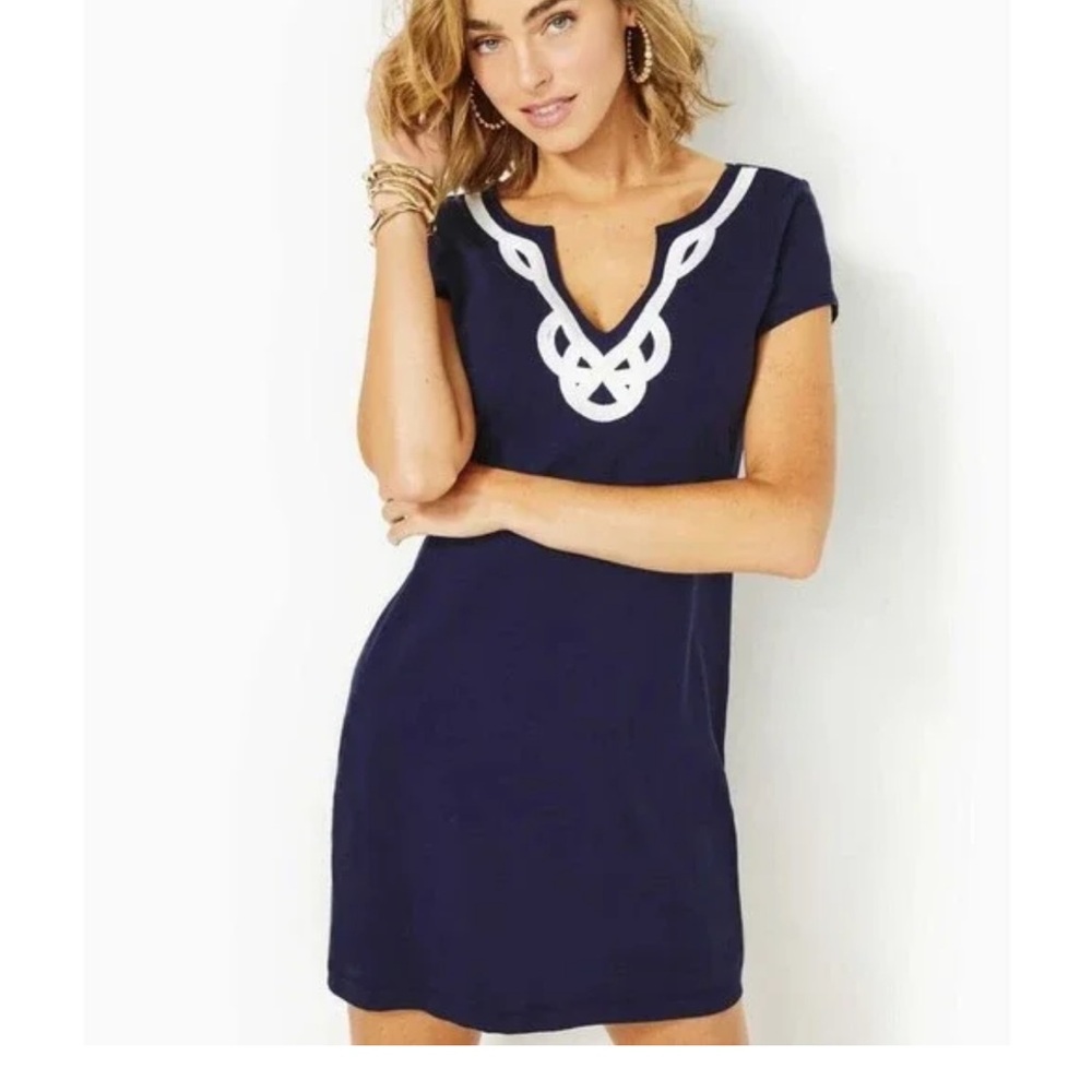 Lilly Pulitzer Navy and White Mini Dress